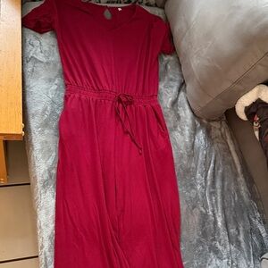 Elegant Red Women's Dress
